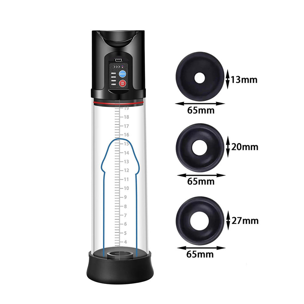 Electric trainer with multi-frequency speed adjustment to enlarge the suction masturbator