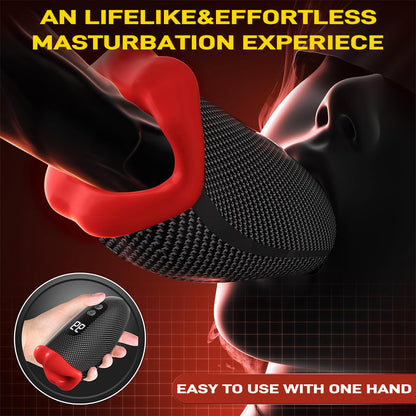 Seahorse digital display 9-frequency tapping exercise trainer for men with large earrings Vasodilation masturbator
