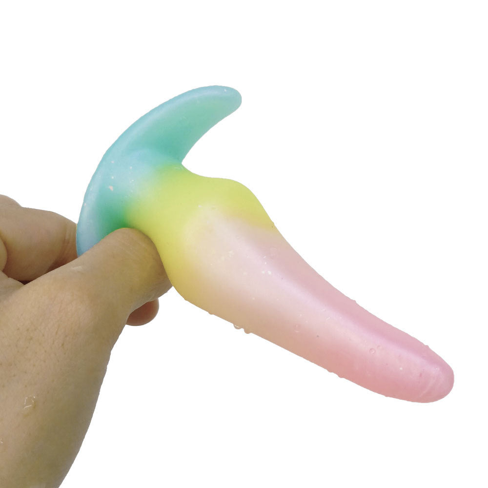 Anal plug, soft mini silicone dildo