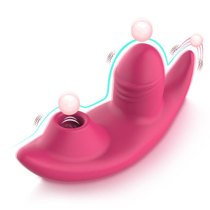 Tongue licking brush vibration wearable vibrator female masturbator