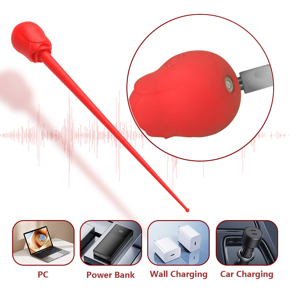 Rose Horse Eye Vibrator for SM Flirting