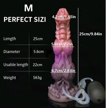 Special-shaped silicone dildo masturbator
