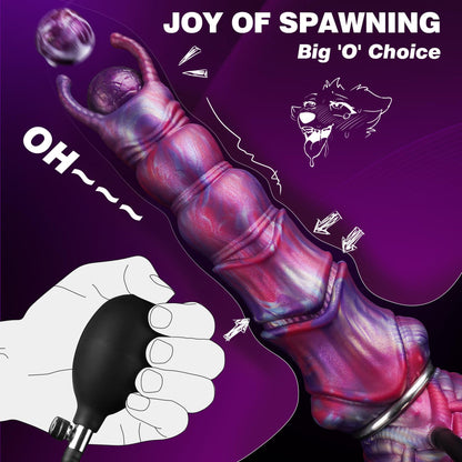 Alien ovipositor, monster, egg-spraying, large dildo