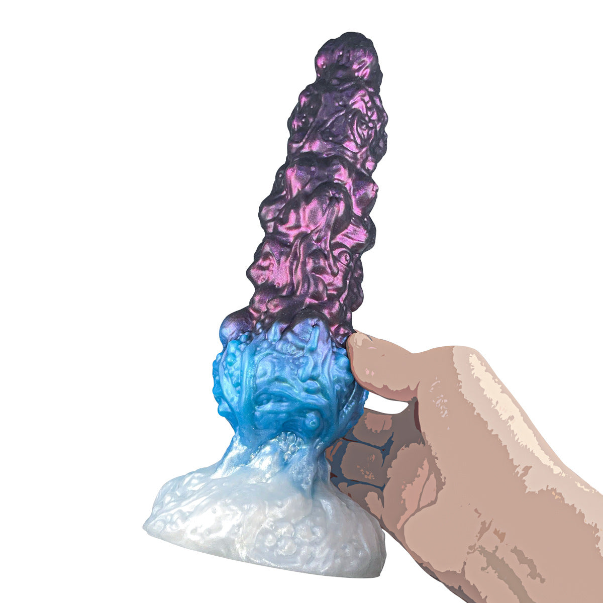 Odd-shaped silicone anal tentacles masturbation dildo