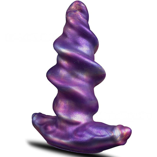 Silicone spiral anal plug, irregularly shaped dildo