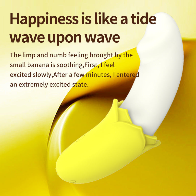 Banana vibrator for flirting, masturbation, massage, small masturbator