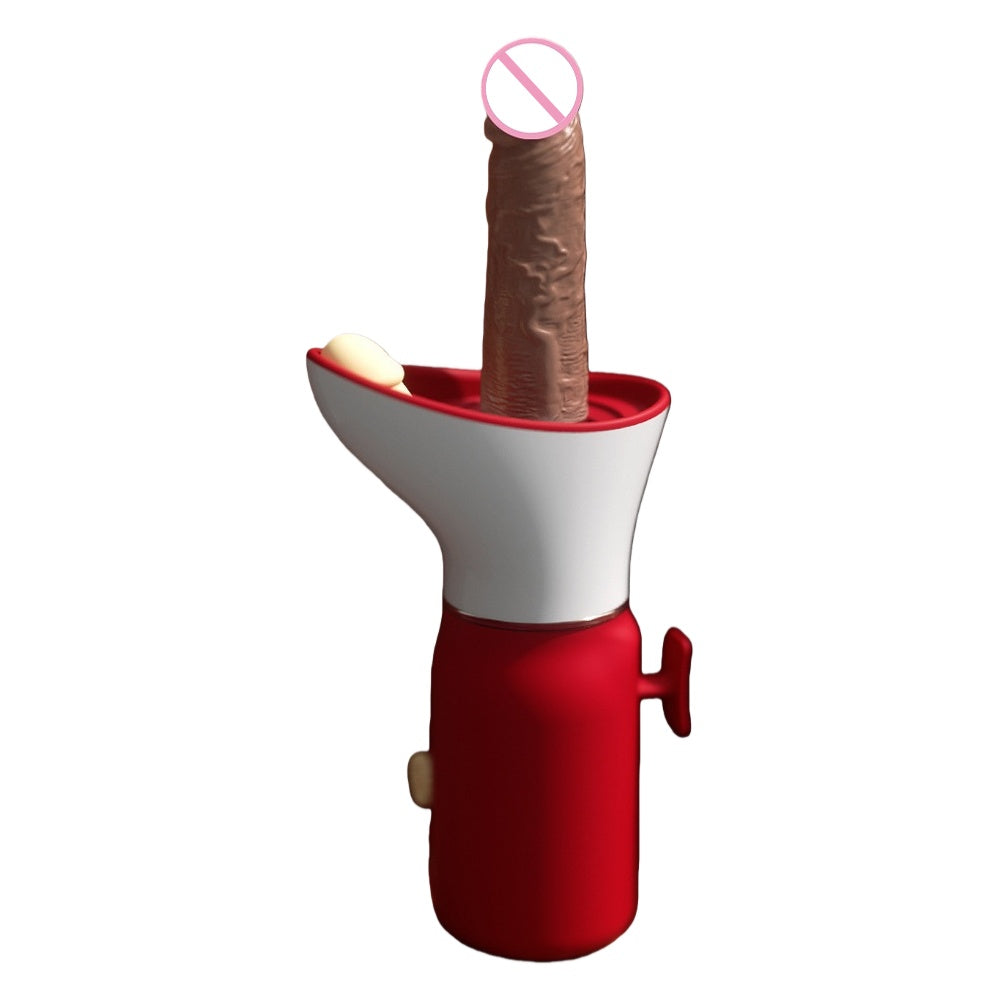 Fully automatic telescopic vibration high-simulation heated sex machine