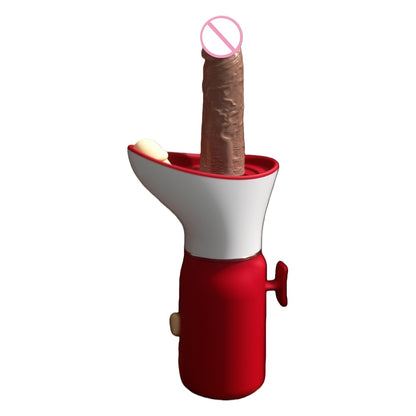 Fully automatic telescopic vibration high-simulation heated sex machine