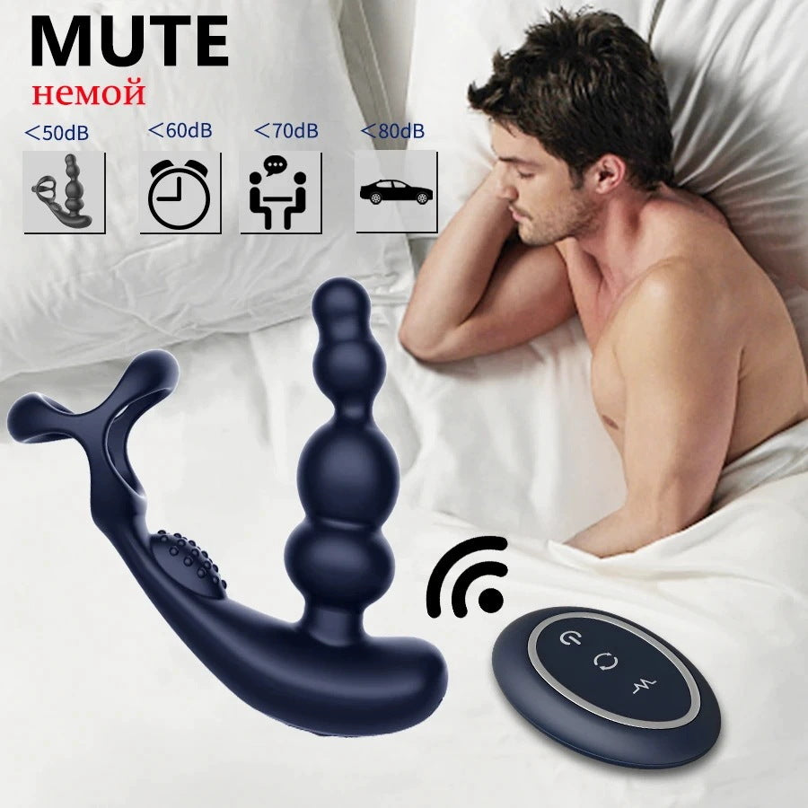 Three-ring lock ring wireless remote control self fucking machine