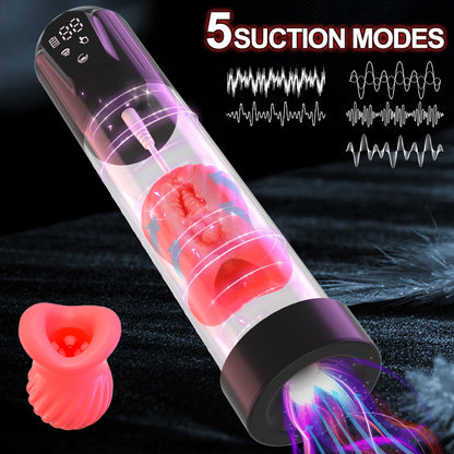 Water bath exercise cup, male sex toy pump, suction masturbator