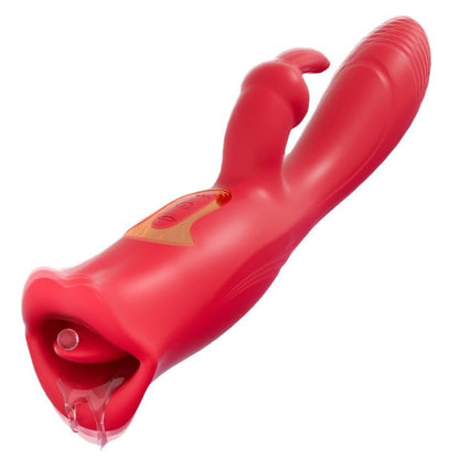 Biting mouth rabbit stick vibrator