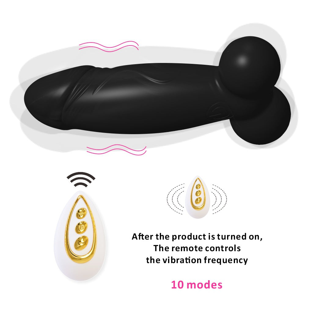 Mini Wireless Vibrating Anal Plug Pleasure Masturbator