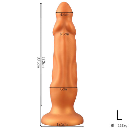 Double-headed silicone anal plug