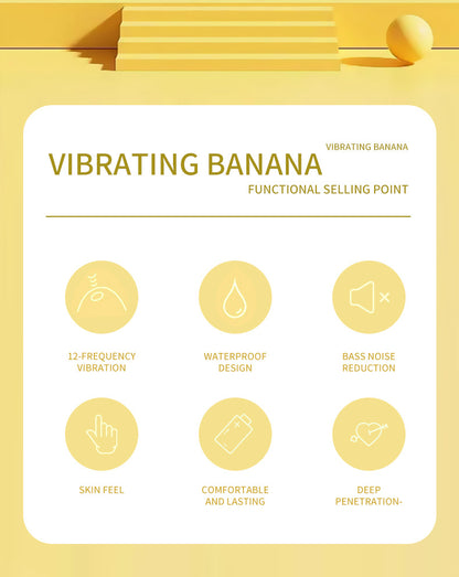Banana vibrator for flirting, masturbation, massage, small masturbator