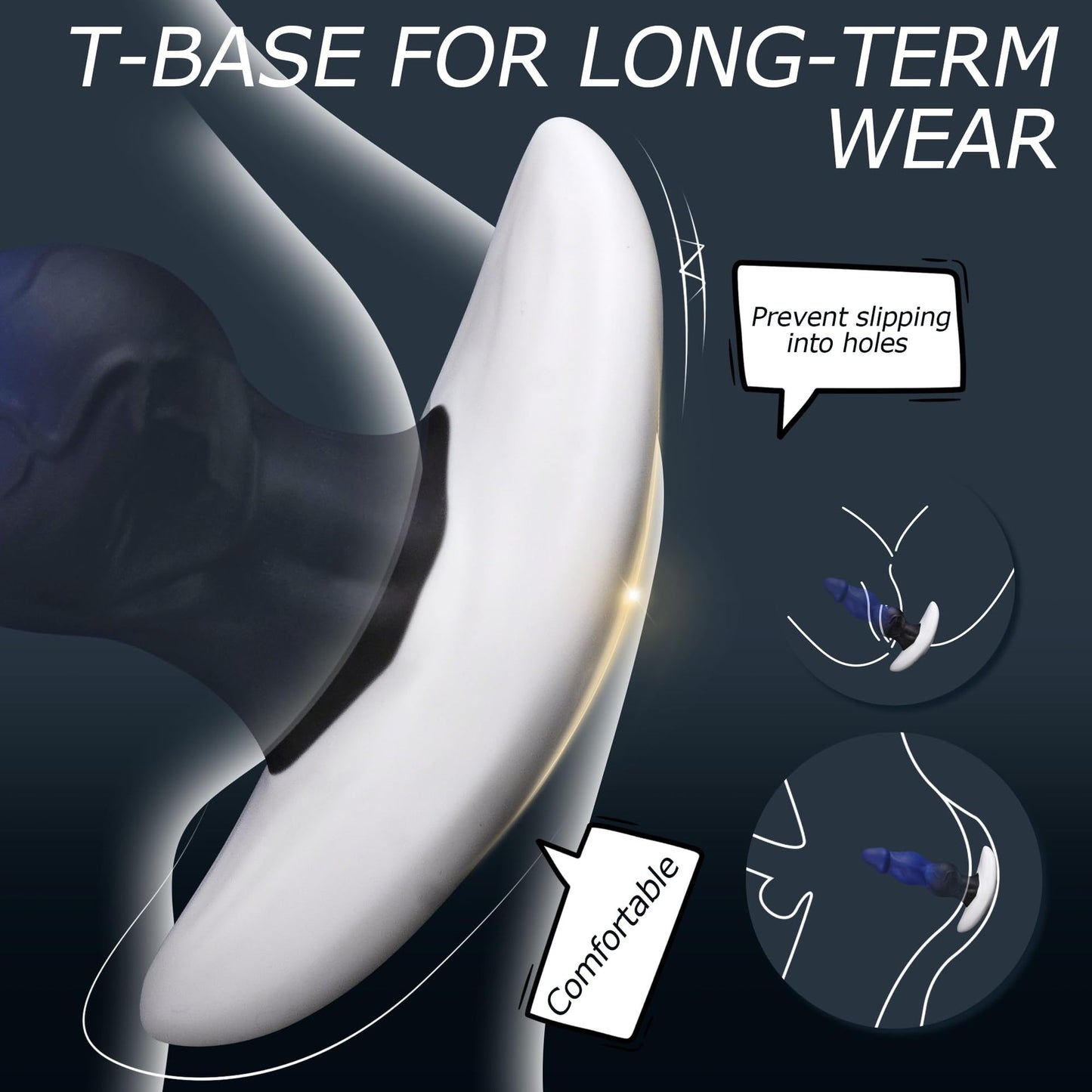 Double-egg alien animal simulated penis anal dilator