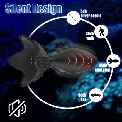 Remote-controlled rotating vibrating anal plug