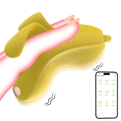 Finger-worn 9-frequency female vibrator