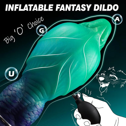 Inflatable, irregularly shaped vaginal and anal dilators for adult masturbation