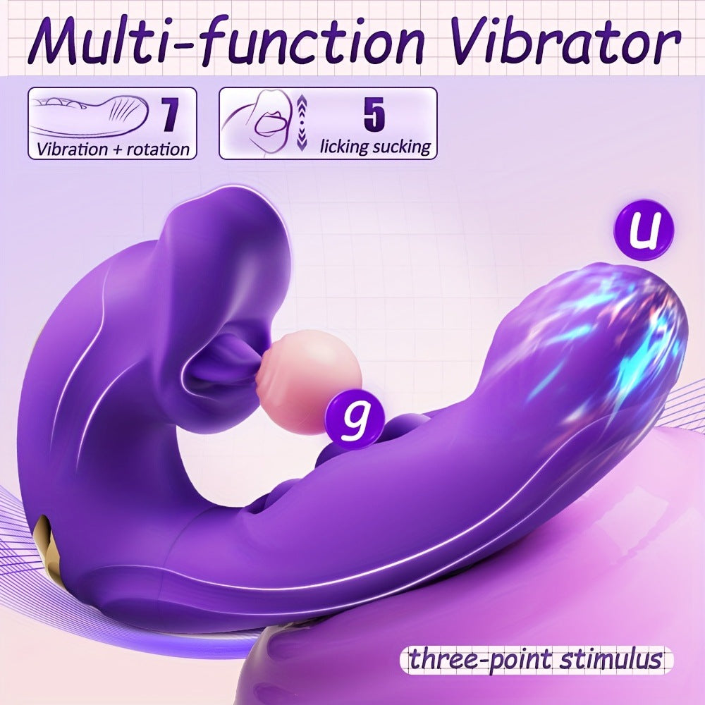 Lip language vibrator ball rotating big mouth biting tongue licking masturbation vibrator
