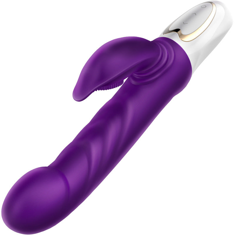 Vibrating rod female masturbator tongue licking multi-frequency vibration simulated phallus