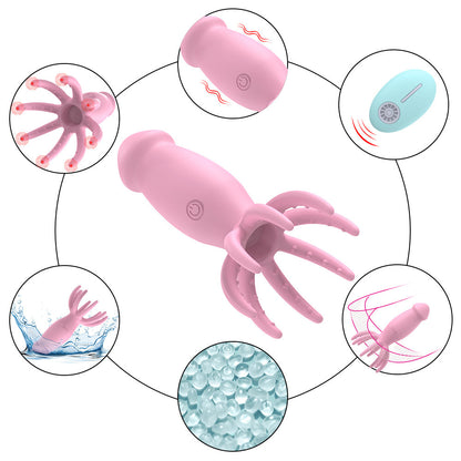 Remote Control Wireless Charging Octopus Vibrating Egg