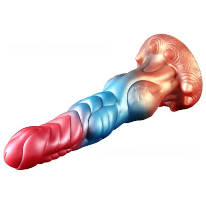 Odd-shaped, heated, telescopic, electric sex toy