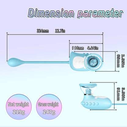Dinosaur breast pump sucking telescopic vibrating masturbator