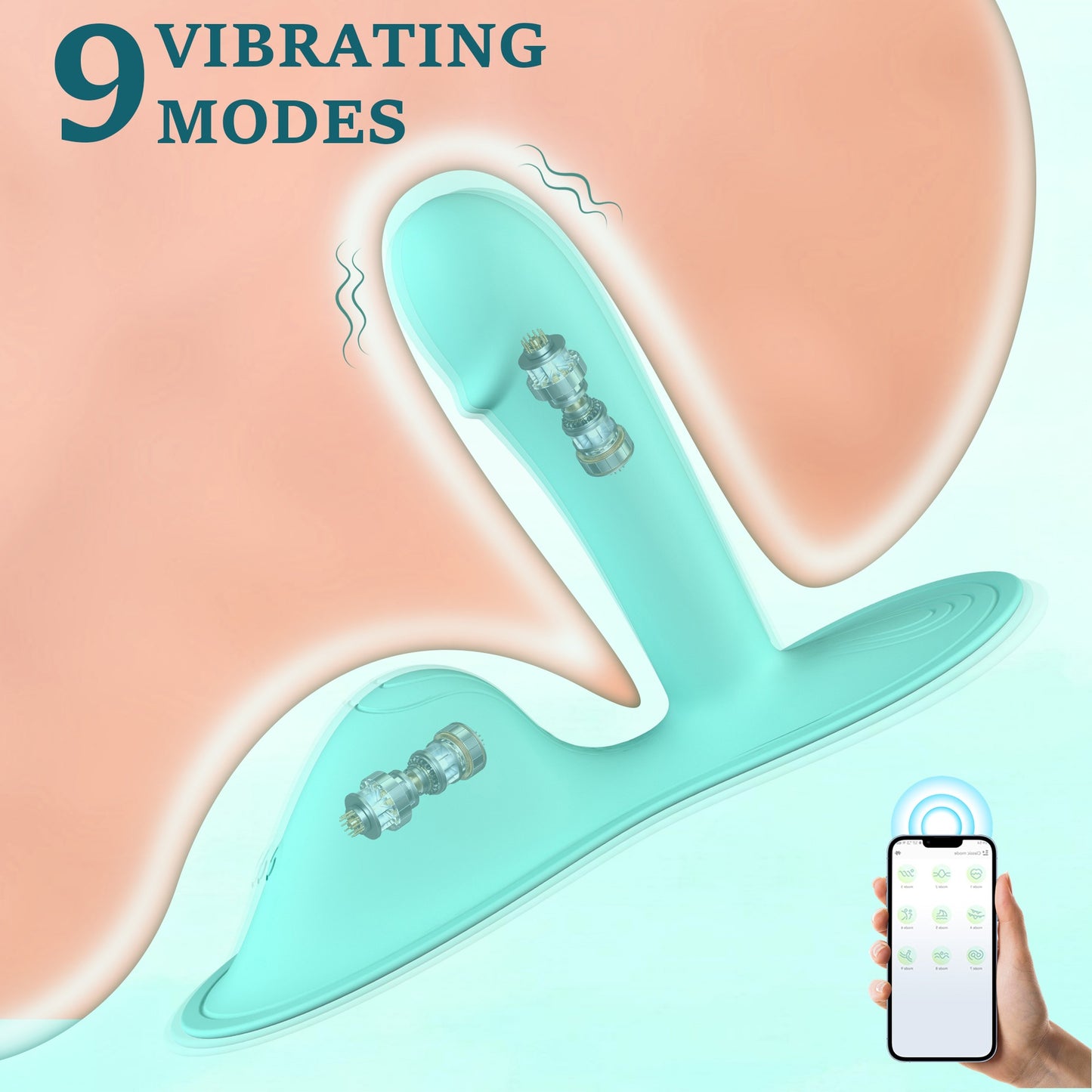 APP remote control wearable vibrating egg female anal plug masturbator cushion