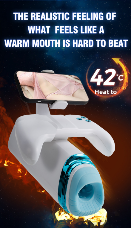 Automatic heating male masturbator