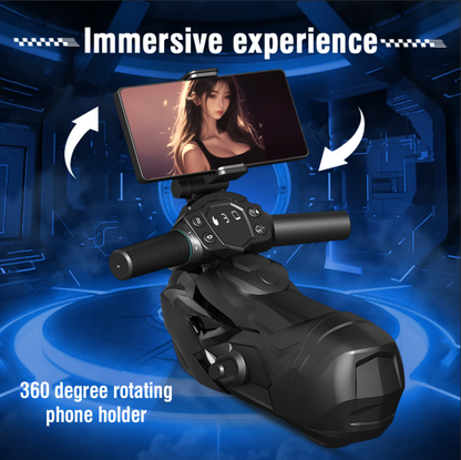 Motorcycle masturbator with vibrating suction and charging function