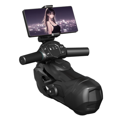 Motorcycle masturbator with vibrating suction and charging function