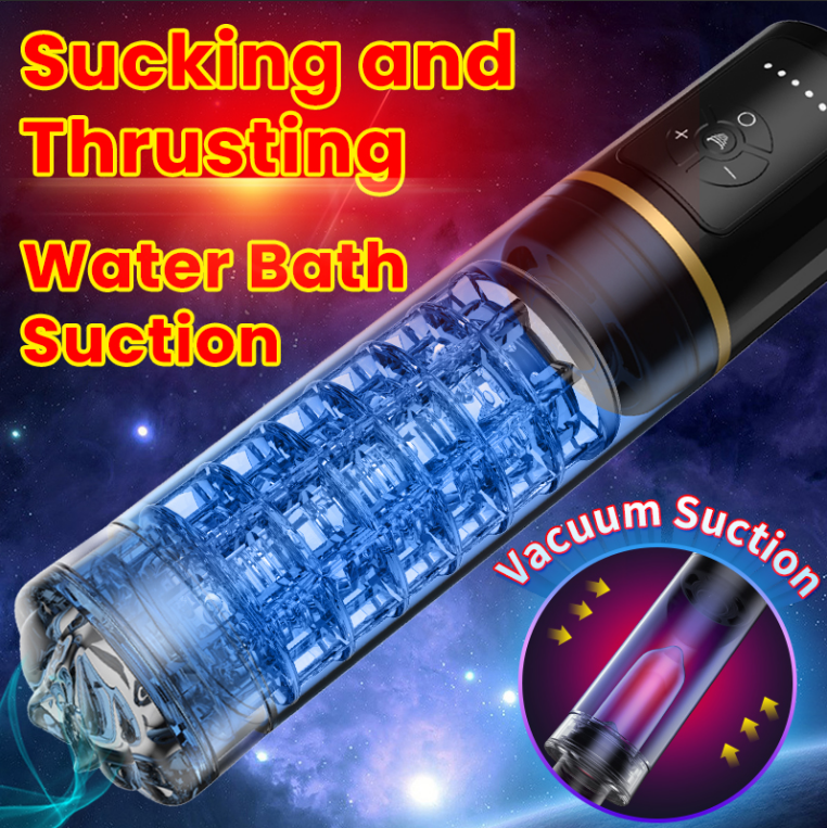 Fully automatic masturbator with suction and vibration