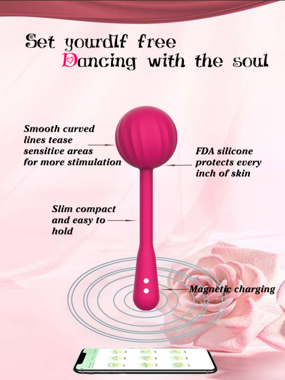Lollipop App Remote Control Vibrator portable sex machine
