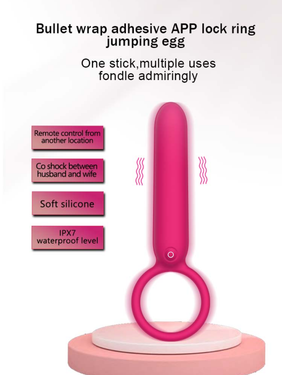 Bullet-shaped sperm lock ring for male and female resonance
