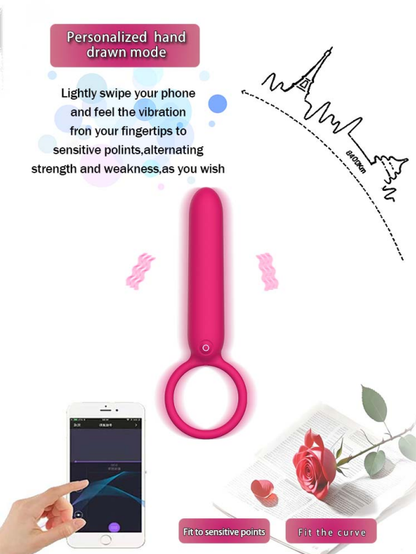 Bullet-shaped sperm lock ring for male and female resonance