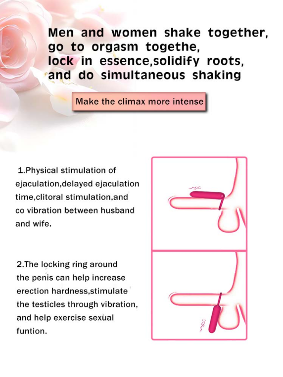 Bullet-shaped sperm lock ring for male and female resonance