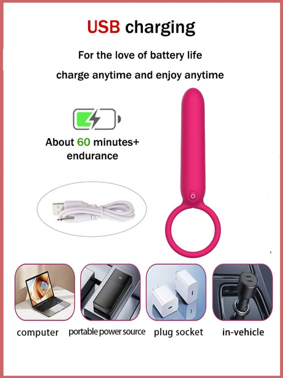 Bullet-shaped sperm lock ring for male and female resonance