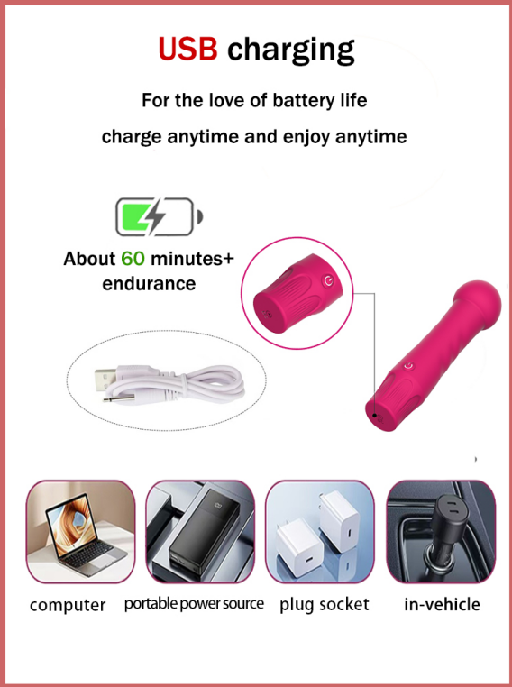 Vibrating AV wand electric massager