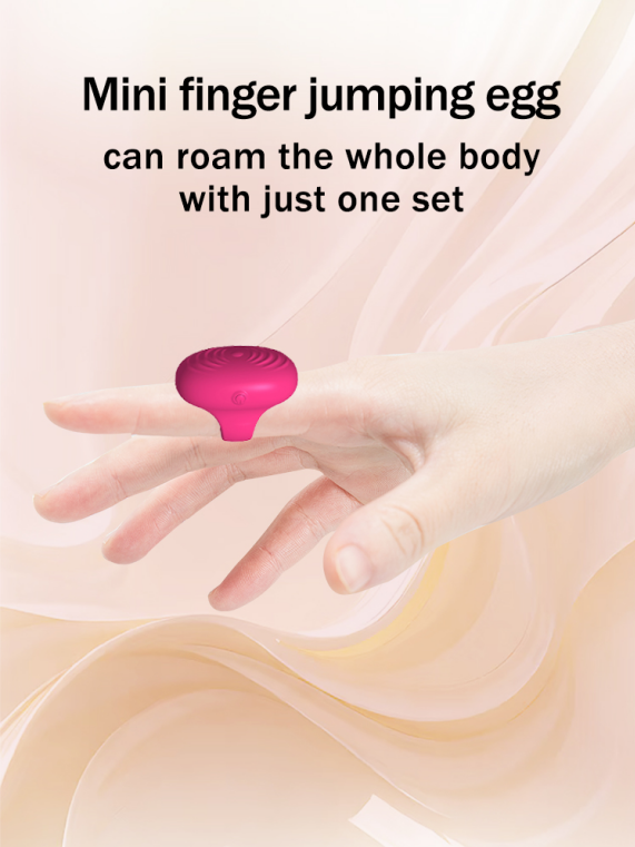 Spiral finger vibrator, portable and compact