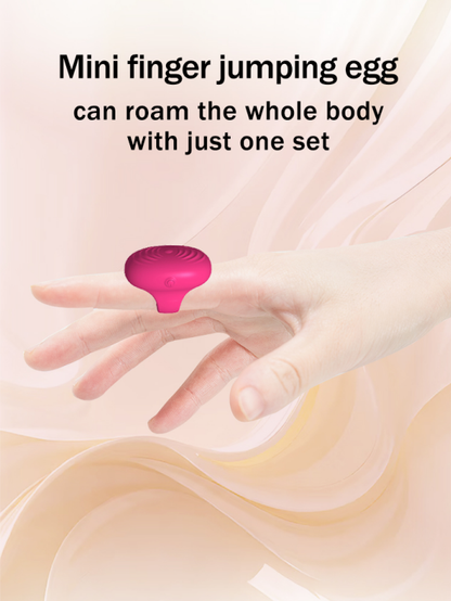 Spiral finger vibrator, portable and compact