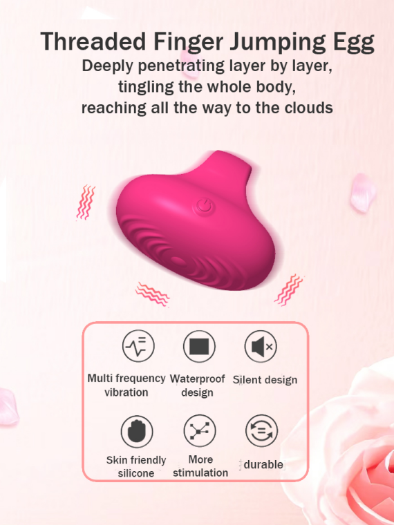 Spiral finger vibrator, portable and compact