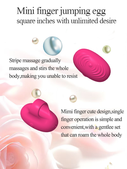 Spiral finger vibrator, portable and compact