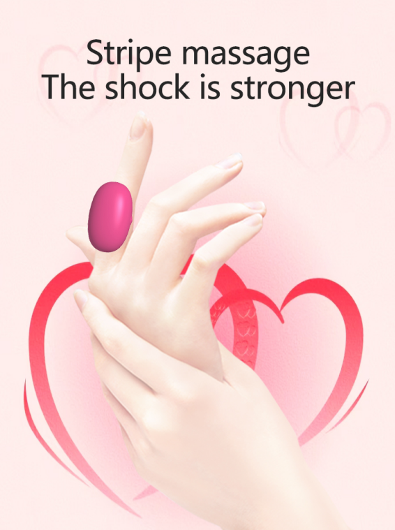 Massage toy ring, mini fully encased rubber finger ring