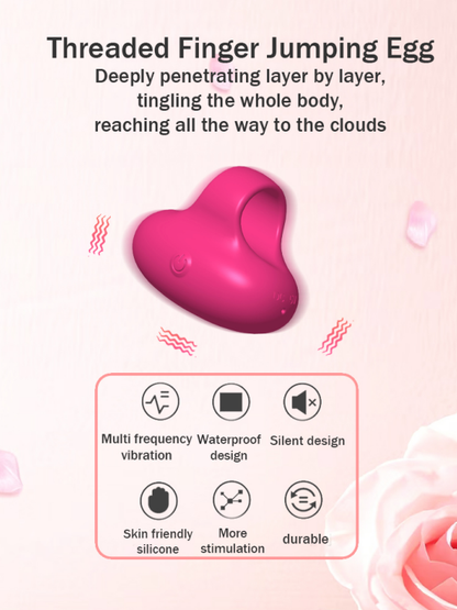 Massage toy ring, mini fully encased rubber finger ring