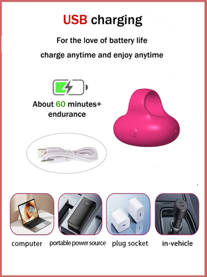 Massage toy ring, mini fully encased rubber finger ring