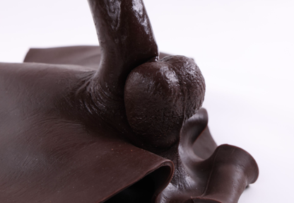 Wearable pants, female disguised as male, liquid silicone dildo pants