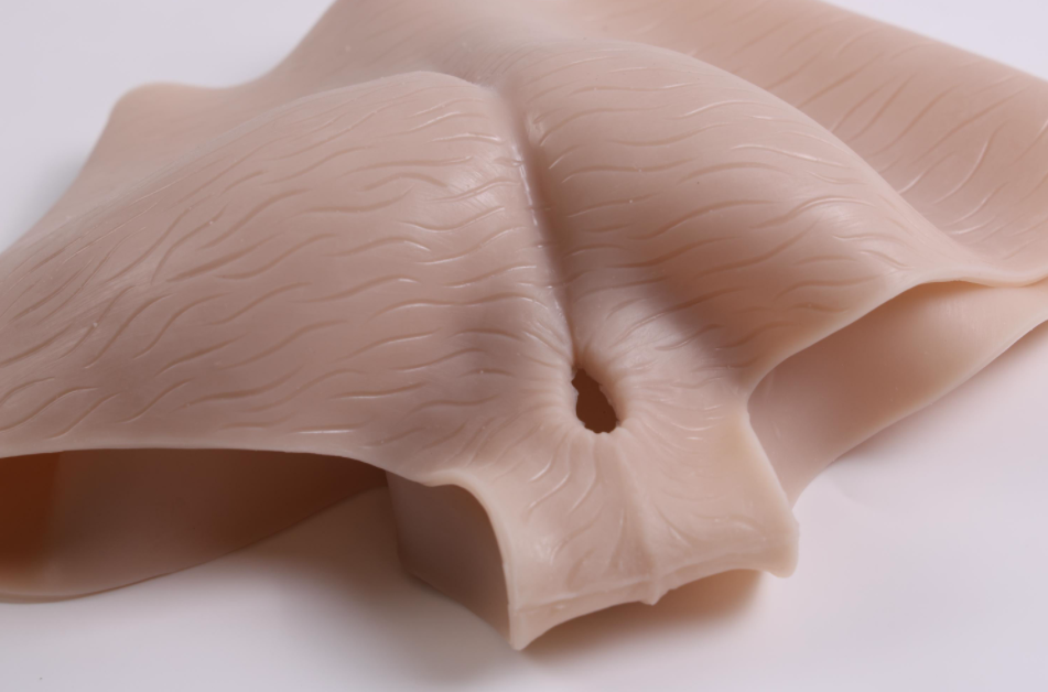 Little Monster Wearable Silicone Realistic Penis Leather Pants