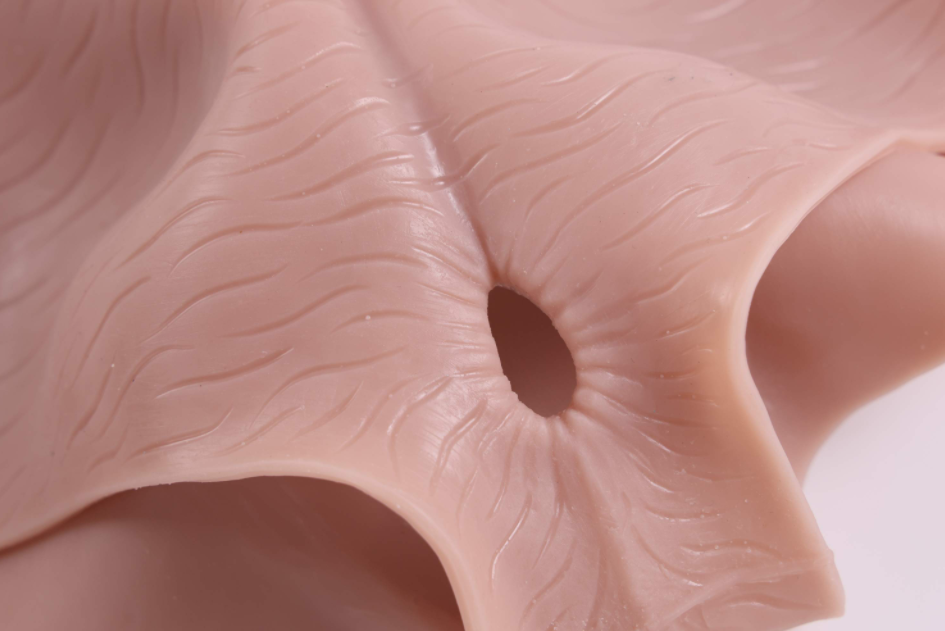 Little Monster Wearable Silicone Realistic Penis Leather Pants