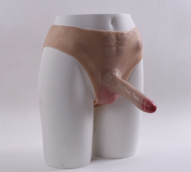 Scarface wearing a fake penis