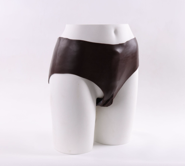 Male to female transformation, covering and concealing penis and genitals, CD crossdressing, fake genital panties, triangle panties, insertable.